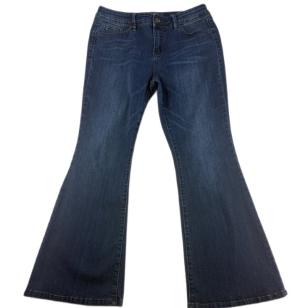 The Limited Vintage Flare Jeans 14P High Rise Stretch Petite Denim